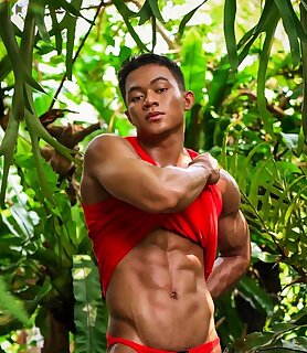 Aria Fandaly, Muscle Guy from Indonesia